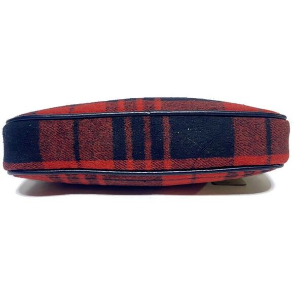 Bearpaw Flannel Purse Small Handbag Over the Shoulder Red and Black Plaid NWT - Picture 6 of 9